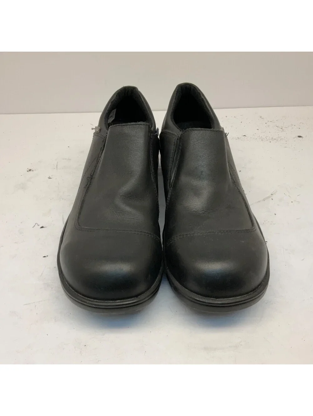 Mellow Walk Women's Jamie Steel Toe Slip-On Work Shoes 4085 Black Size 8E